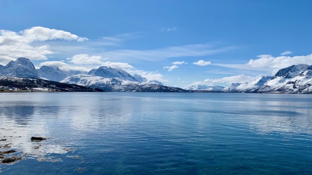 While waiting the ferry, Svensby - Breivikeidet, Norway