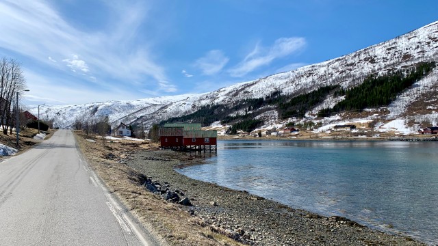 Norwegian fishing houses « Rorbu », ‎⁨Kvaløysletta⁩, ⁨Norway⁩