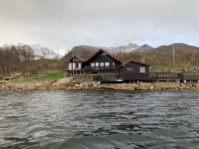 Canoeing at Sunnlandsfjorden, ‎⁨Austvågøy⁩, ⁨Laukvik⁩, ⁨Norway⁩